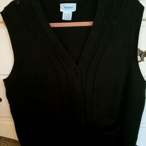 Black Sweater Vest